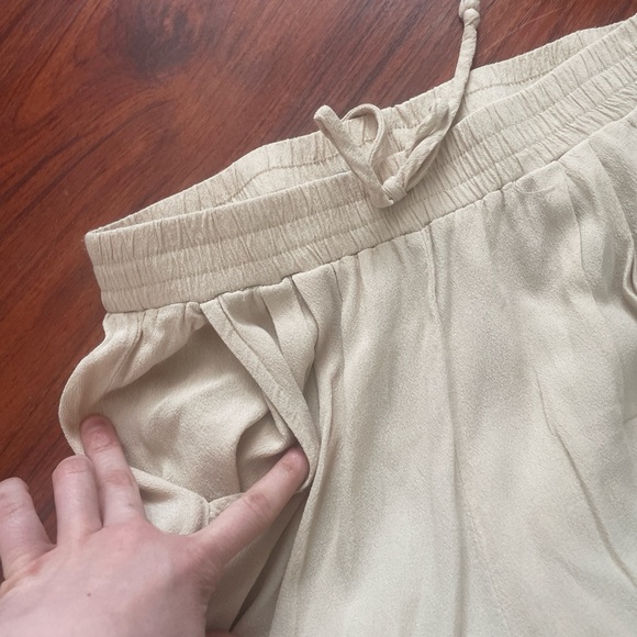 Freebird Beige Drawstring Pants - Picture 3 of 4